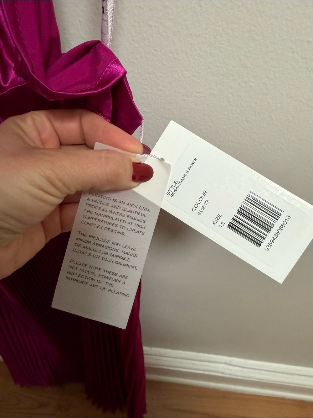 L’idee renaissance gown grape magenta pink formal black tie wedding guest dress - Picture 9 of 12
